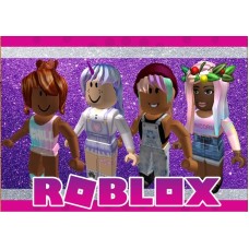 675137 Roblox Girls imagine comestibila de tort din vafa 30x20cm